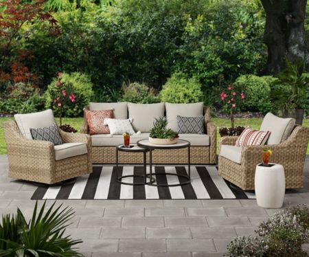Back in stock! The super popular outdoor set from Better Homes and gardens @walmart. Get it before it’s gone! 

#LTKFind #LTKhome #LTKSeasonal