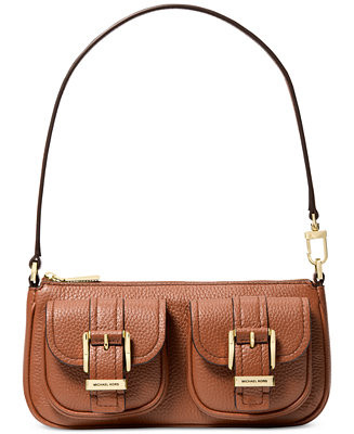 Michael Kors Zoe Small Leather Convertible Slim Shoulder Bag | Macy's