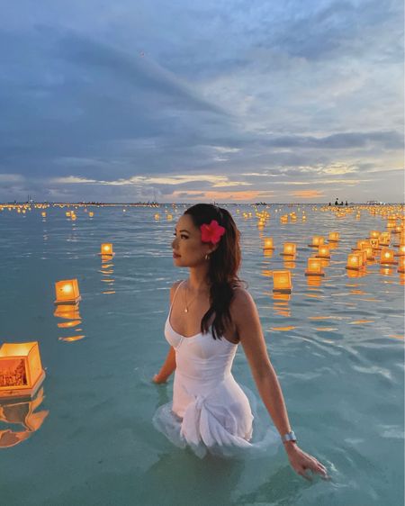 The Ala Moana Floating Lantern Festival! I wore my absolute favorite one piece - I feel like you guys always ask about it! Wearing size small💕 and my sarong sold out (it’s the lakeview sarong by lovewave) so I found a bunch of other similar cute ones! 

#LTKTravel #LTKSwim