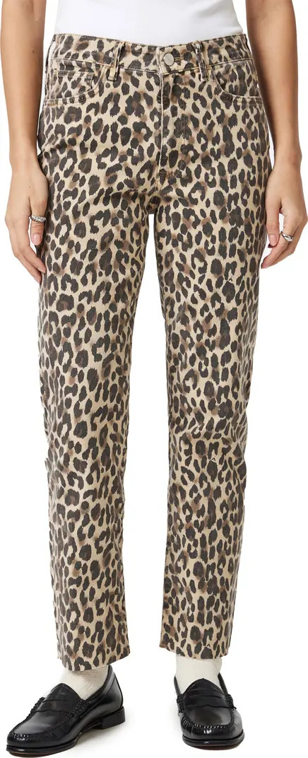 Mavi Jeans New York Leopard Print Ankle Straight Leg Jeans | Nordstromrack | Nordstrom Rack