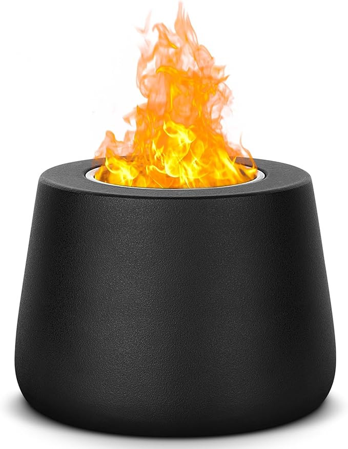 Indoor Tabletop Fire Pit Bowl - Portable Personal Table Top Small Mini Rubbing Alcohol Round Cast... | Amazon (US)
