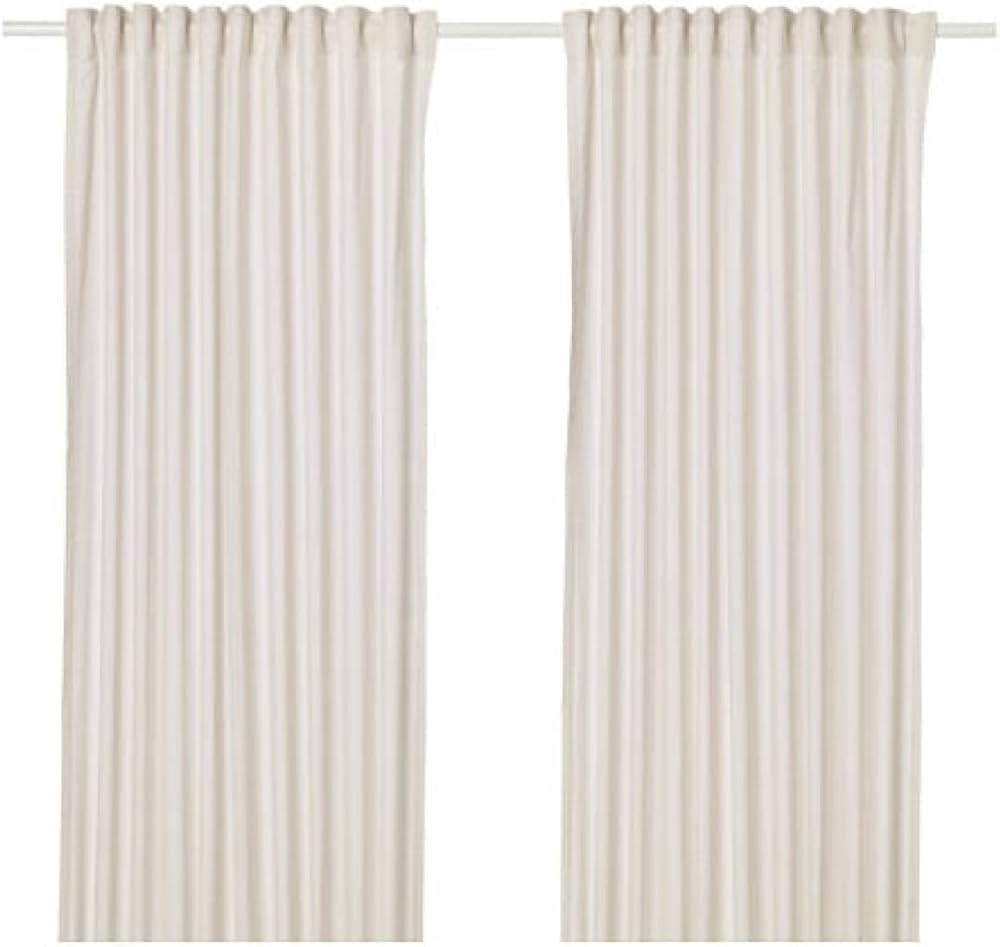 IKEA Hannalill Curtains 1 Pair Beige 304.108.83 Size 57x98 | Amazon (US)