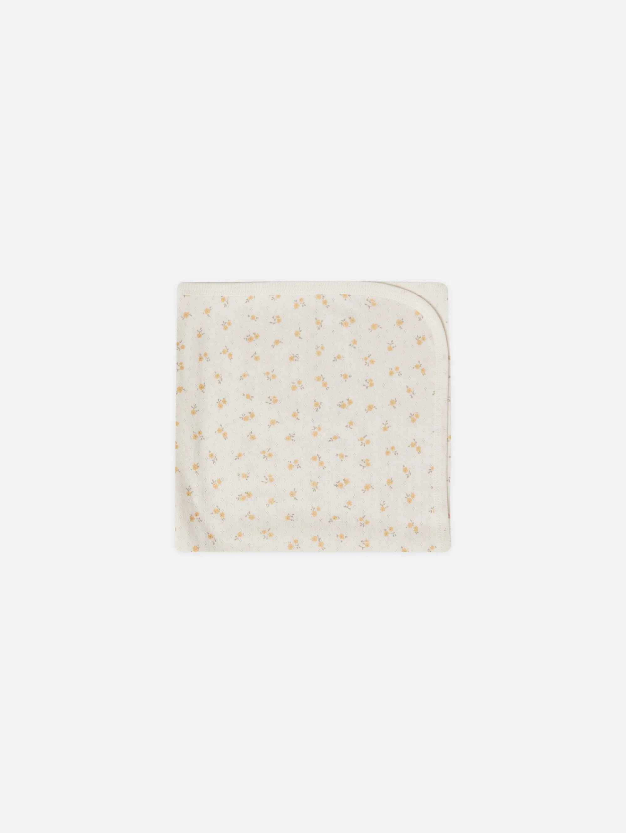 Pointelle Baby Blanket || Ditsy Melon | Rylee + Cru