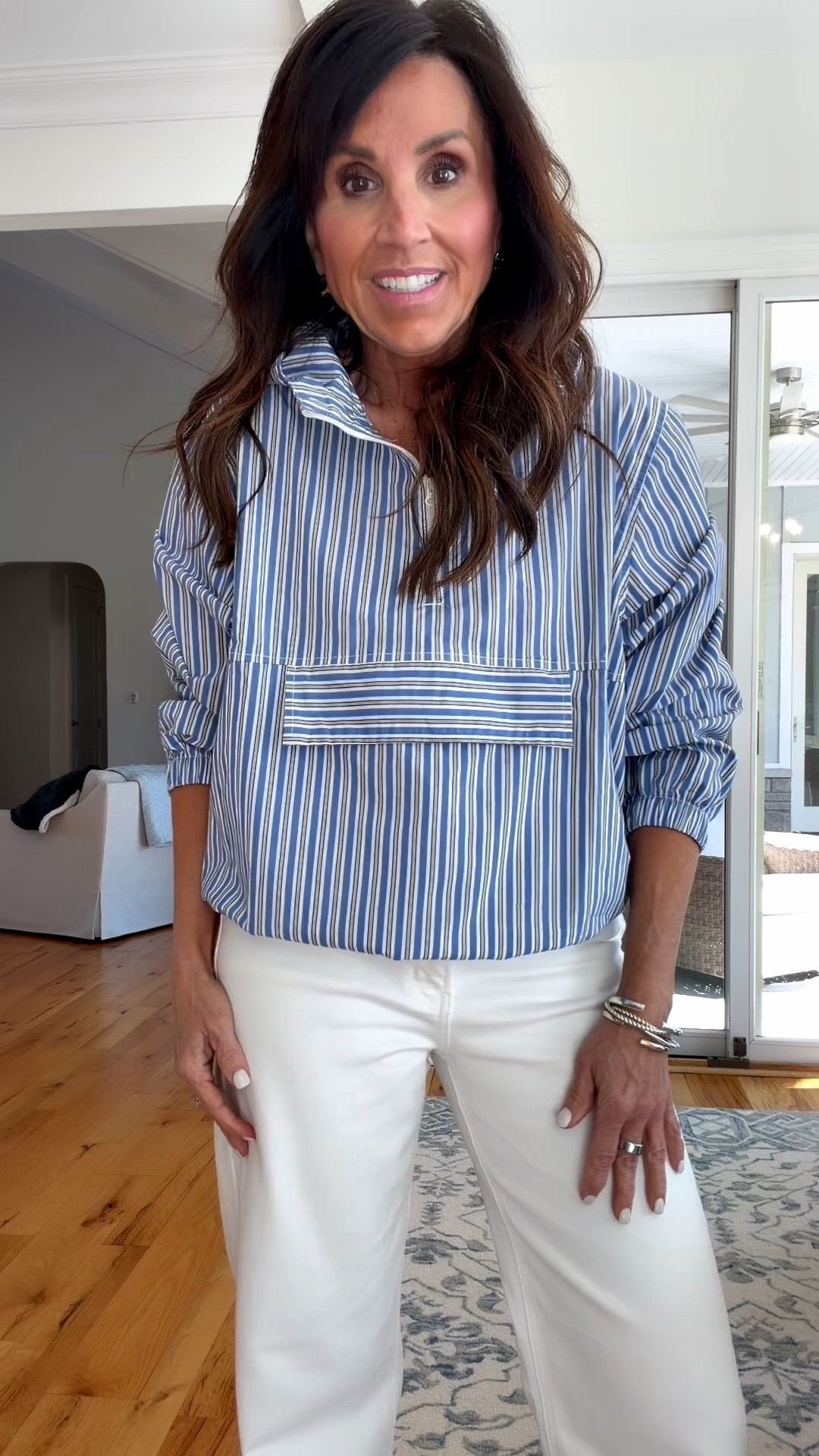 Spring try-on 

Pullover- Xs
Denim- 4

#LTKSeasonal #LTKOver40