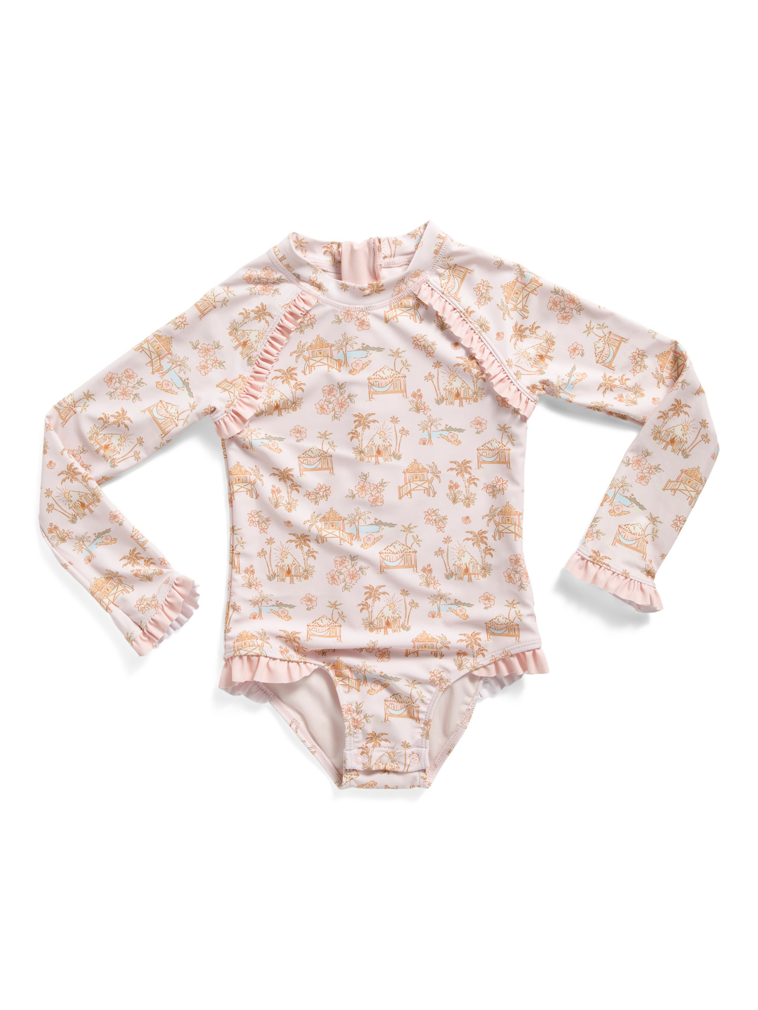Toddler Girls One-piece Rashguard Swimsuit | Girls' Swimsuits | Marshalls | Marshalls