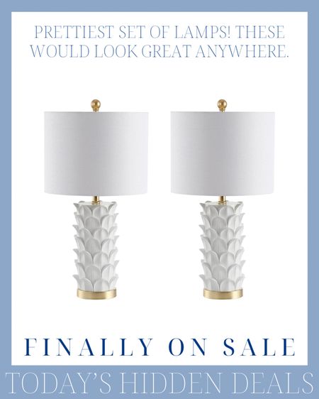set of 2 coastal ceramic lamps on sale! 

#LTKHome #LTKSaleAlert