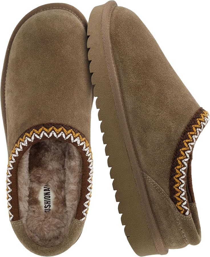 CUSHIONAIRE Keto Womens Slippers Slip-On Suede Mule Slipper - Cozy & Stylish, Memory Foam & Faux ... | Amazon (US)