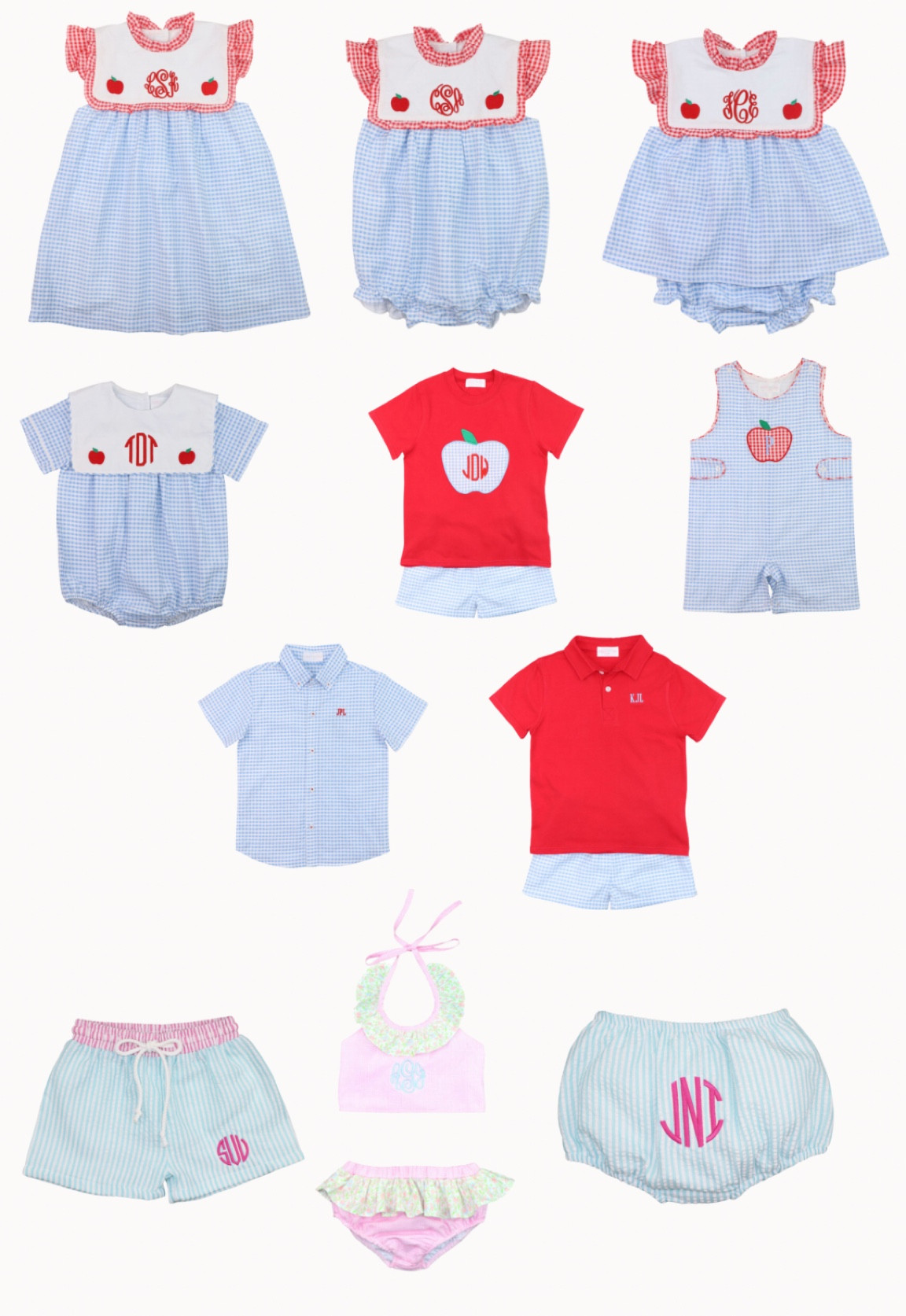 back to school, prek outfit, apple outfit, blue gingham, toddler boy, baby boy, toddler girl, baby girl, apple of my eye, seersucker swim, monogram, southern styles

#LTKkids #LTKsalealert #LTKunder50