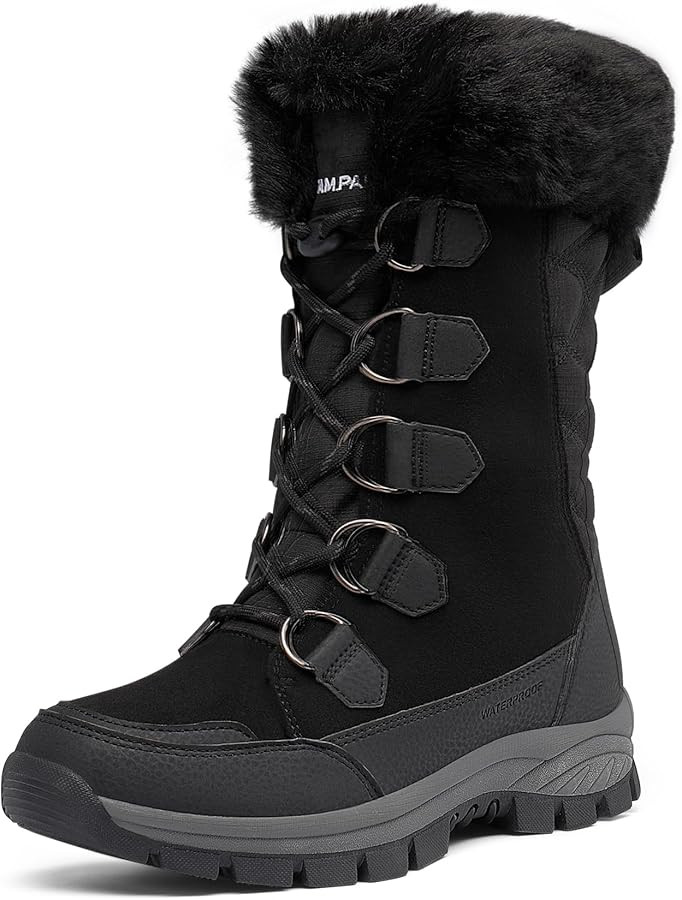 DREAM PAIRS Women's Waterproof Winter Snow Boots, Warm Comfortable Faux Fur Insulated Non-Slip Ou... | Amazon (US)