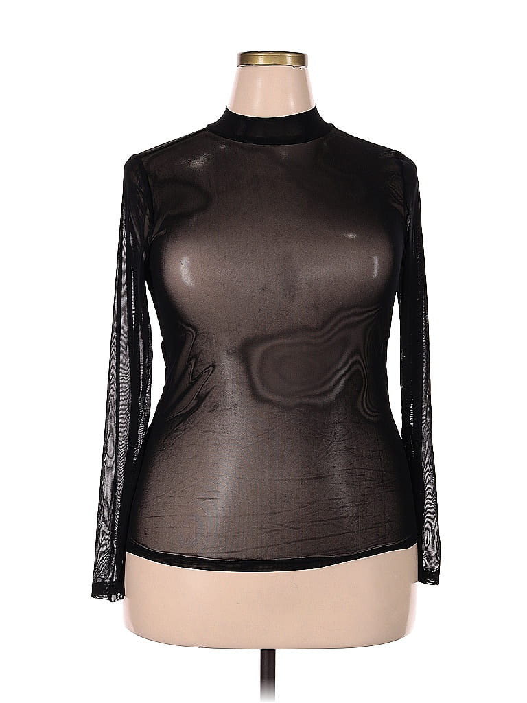 Torrid Long Sleeve T-Shirt: Black Tops - Size 2X Plus | ThredUp