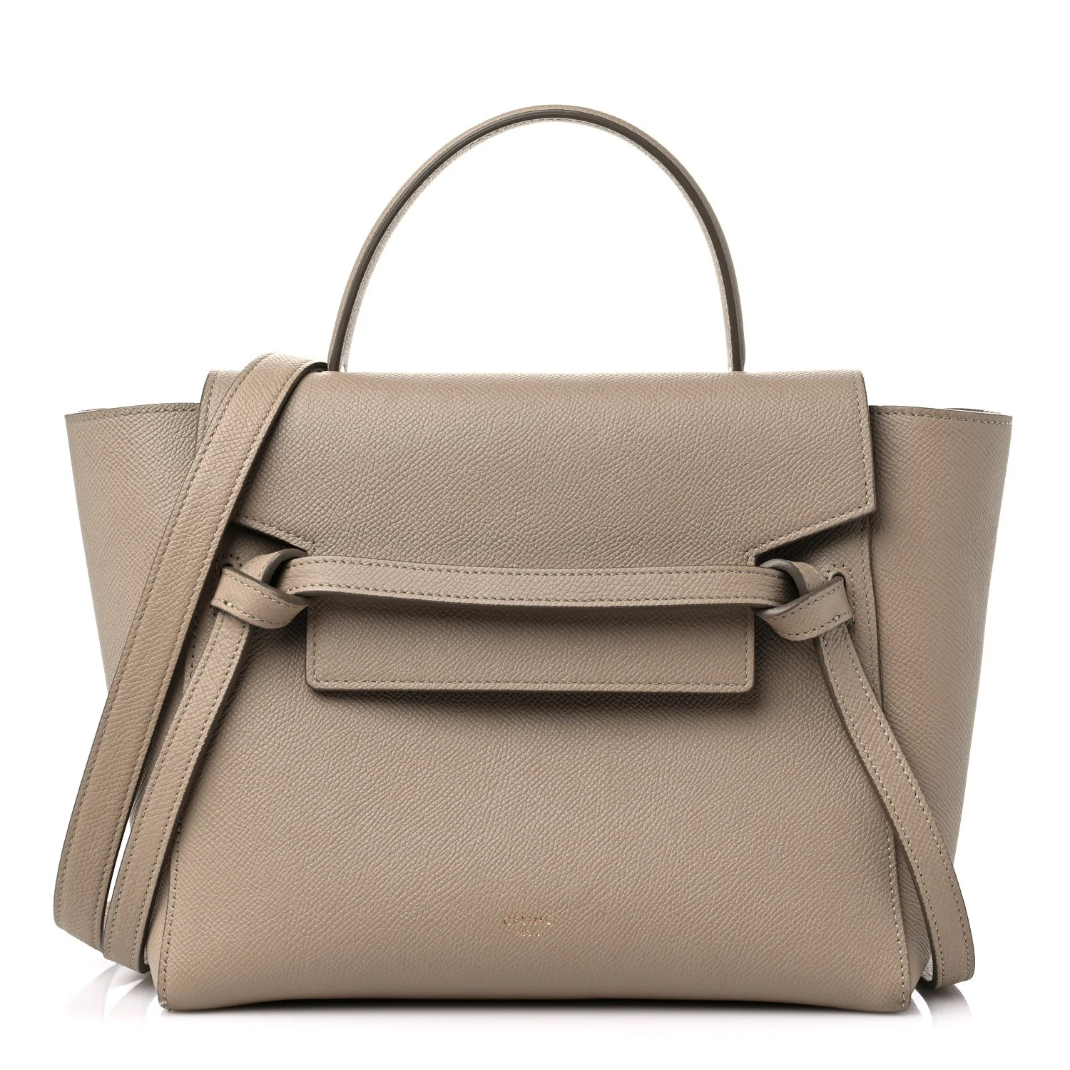 Grained Calfskin Mini Belt Bag Light Taupe | FASHIONPHILE (US)