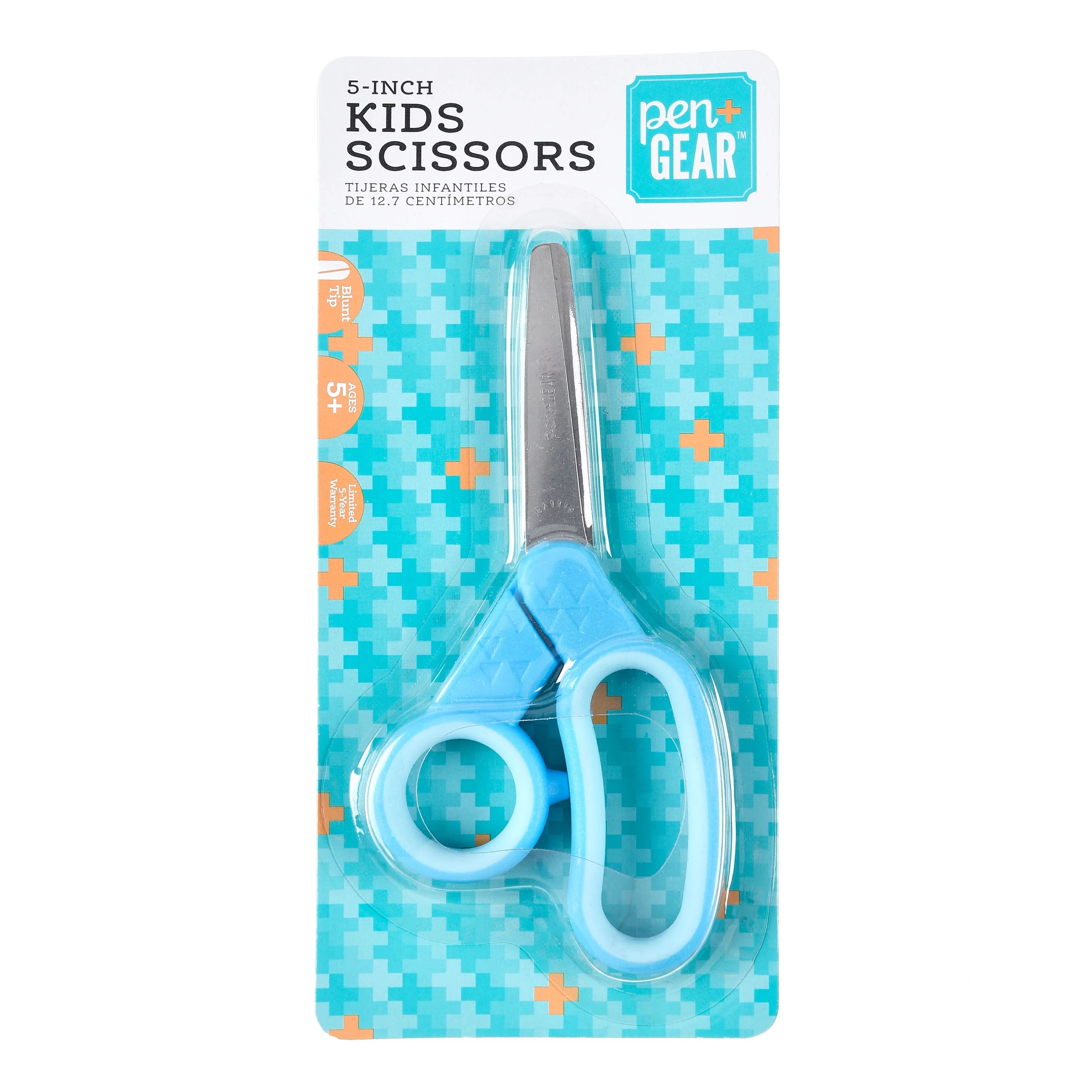 Pen + Gear Kids' Scissors, 5", Blue, 1pc, 153510-4004 - Walmart.com | Walmart (US)