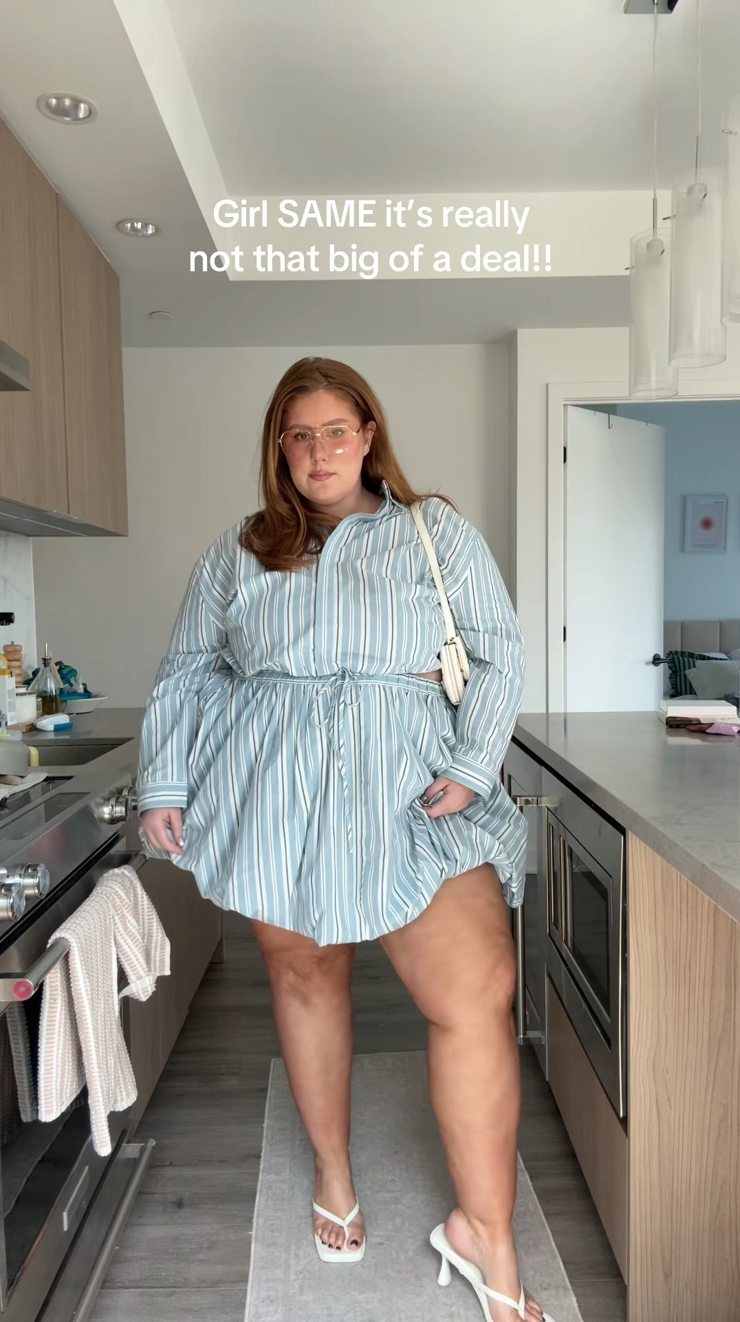 Plus size pin stripe bubble skirt and matching top! Wearing a US24 in top and bottom.

#LTKmidsize #LTKplussize #LTKsummer