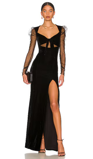 Maya Gown in Black | Revolve Clothing (Global)