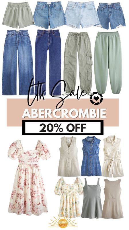 Abercrombie LTK spring sale finds! 

Loose jeans and ankle straight. I do the regular cut normal size, if you have more of an hourglass or exaggerated pear or athletic legs do the curve cut. I wear a 29!

So many fun dresses. My favorite summer shorts in the dad, loose, and 90s cut! 

Dresses for every occasion.

And lounge! 

I find abercrombie to be pretty TTS across the board. 

#LTKfindsunder100 #LTKsalealert #LTKSpringSale