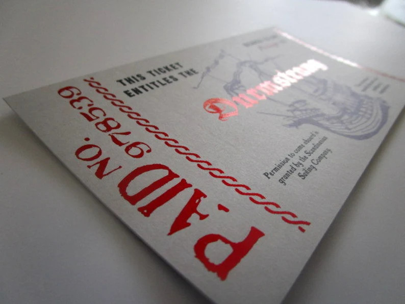 Scandianvian School Boat Ticket | Etsy (US)