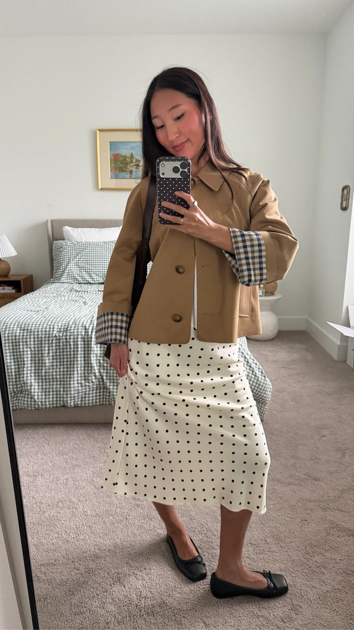 what I wore today 🤍

Top @sonderhaus.studios 
skirt @calledtosurf 
ballet flats and bag @princesspolly 
jacket @sezane 

#outfitinspo #casualchic #comfyoutfit #OOTD
#outfitinspiration #comfystyles #gdwm
