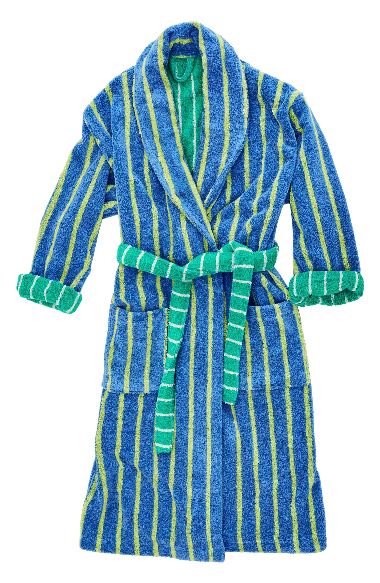 Dusen Dusen Passion Fruit Stripe Cotton Terry Robe | Nordstrom | Nordstrom