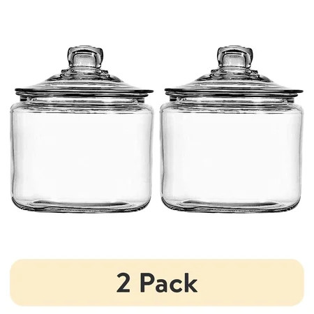 (2 pack) Anchor Hocking Glass Heritage Hill Jar, 3 Quarts | Walmart (US)
