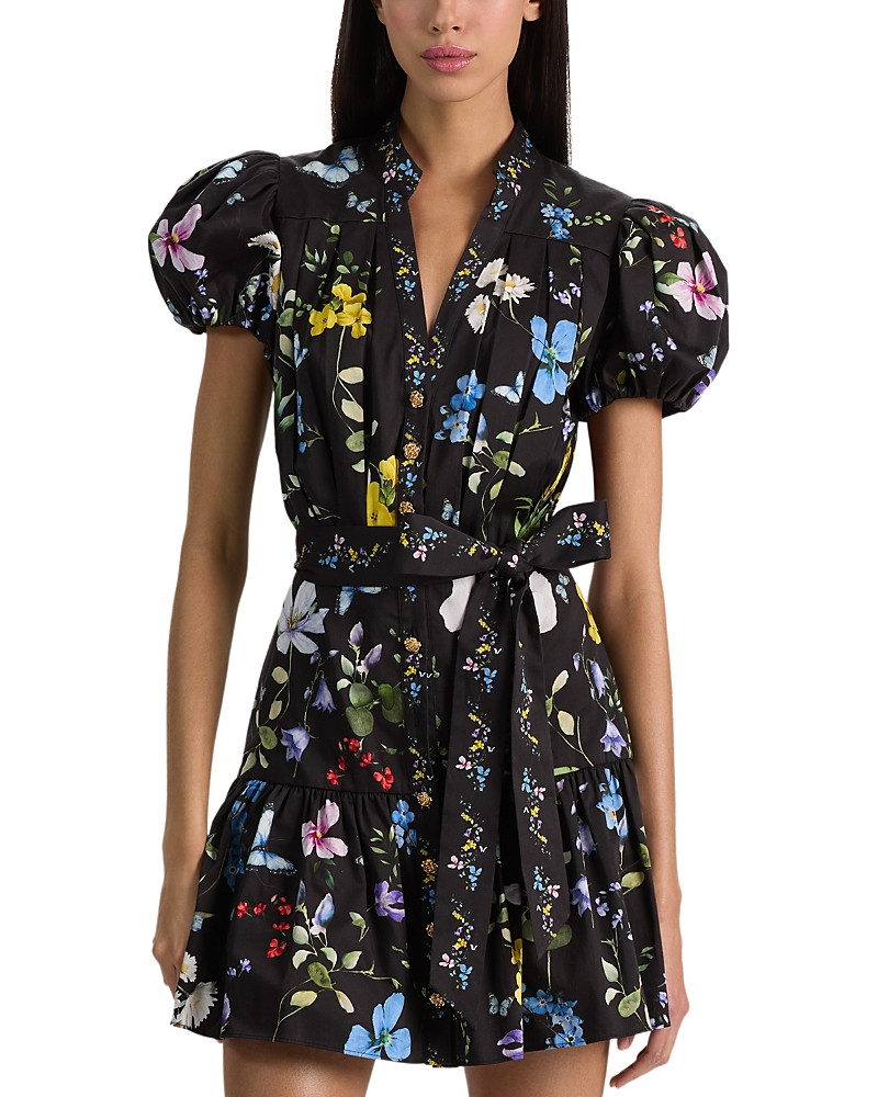 Alice and Olivia Cora Mini Floral Shirtdress | Bloomingdale's (US)