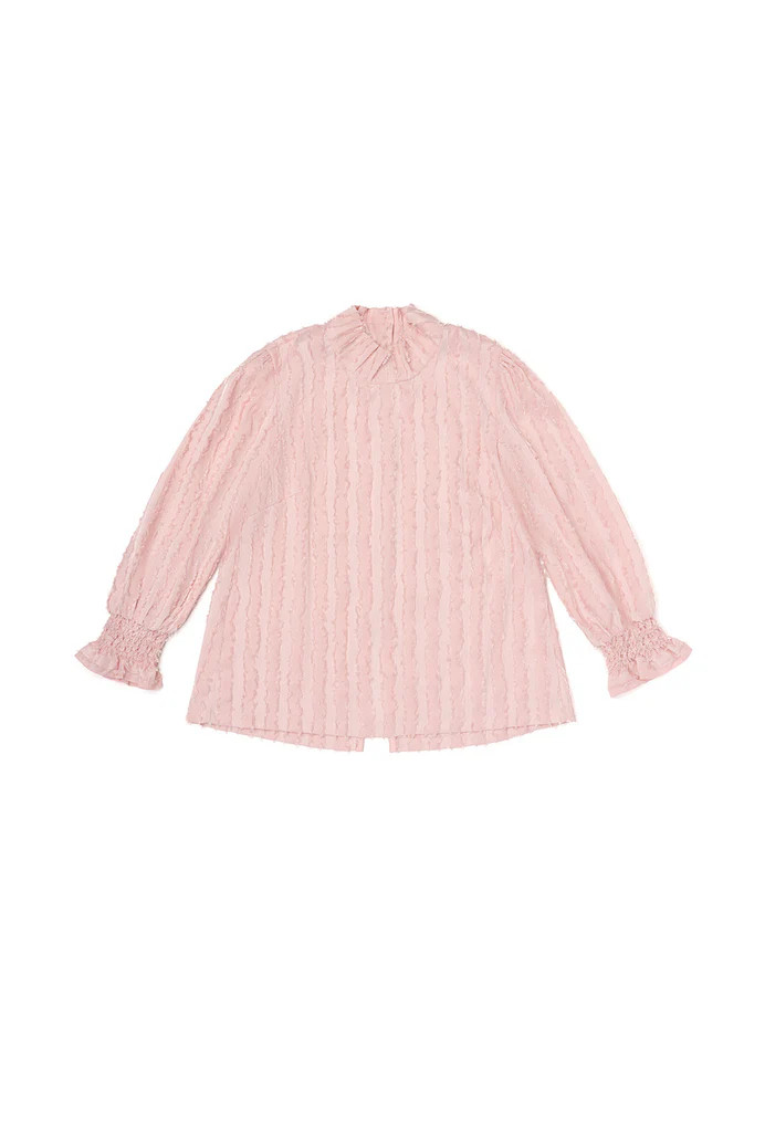 Long Sleeve Mod Top - Blush Fringe | Shop BURU