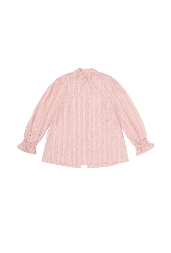 Long Sleeve Mod Top - Blush Fringe | Shop BURU