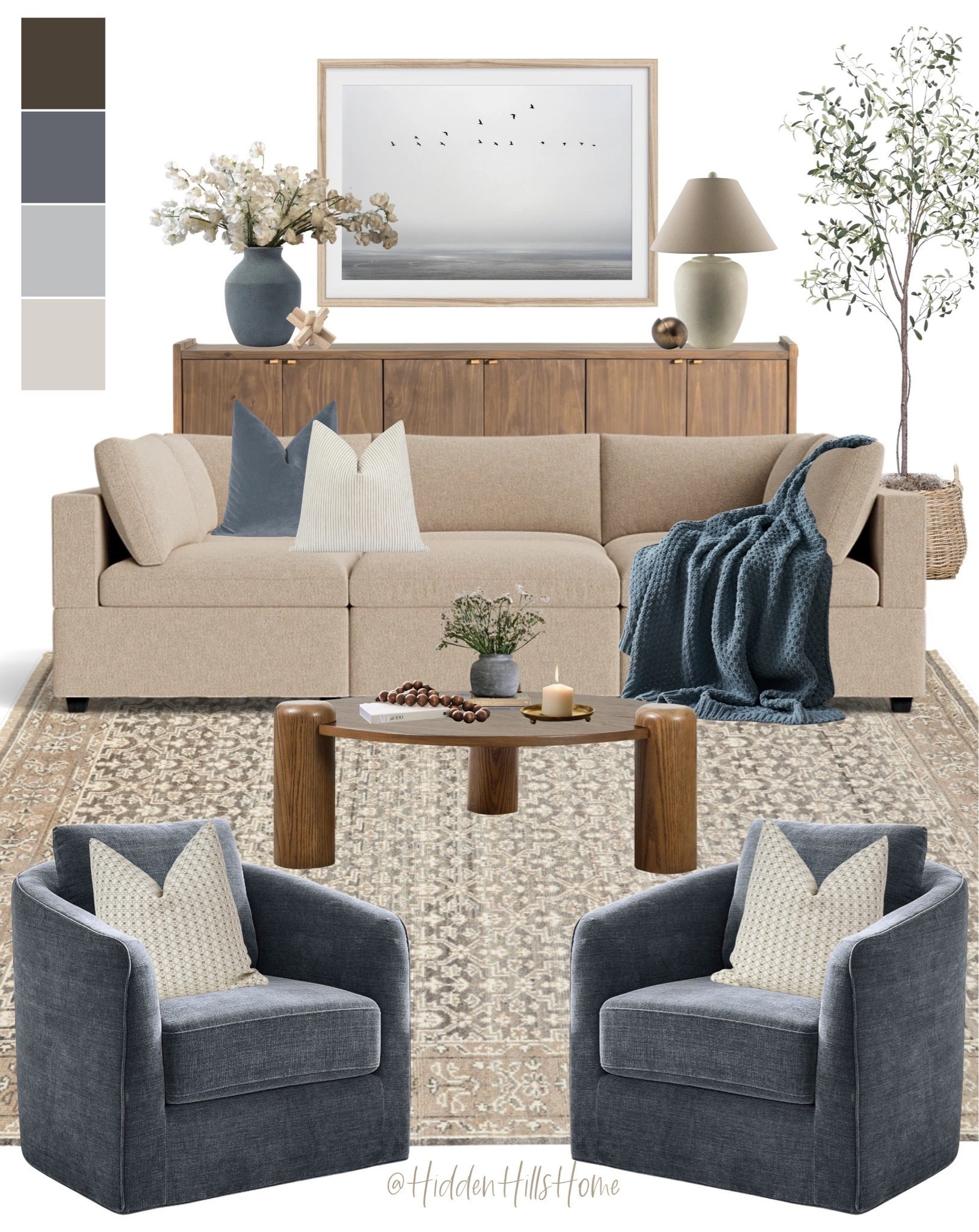 Coastal living room decor mood board, living room design, home decor ideas, living room accent chairs, coffee table, rug, home decor, cozy living room inspiration

#LTKHome #LTKSaleAlert #LTKSeasonal