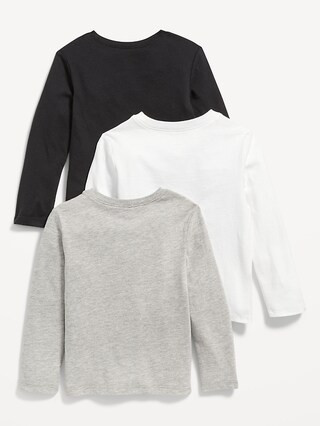 Unisex Long-Sleeve T-Shirt 3-Pack for Toddler | Old Navy (CA)