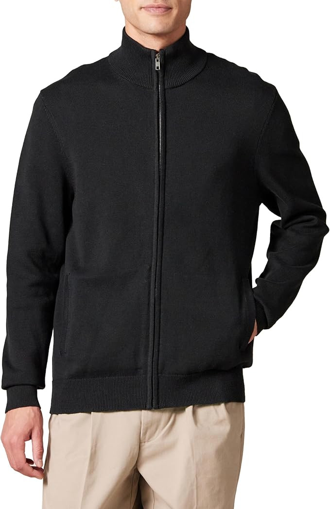 Amazon Essentials Men's Full-Zip Cotton Sweater | Amazon (US)