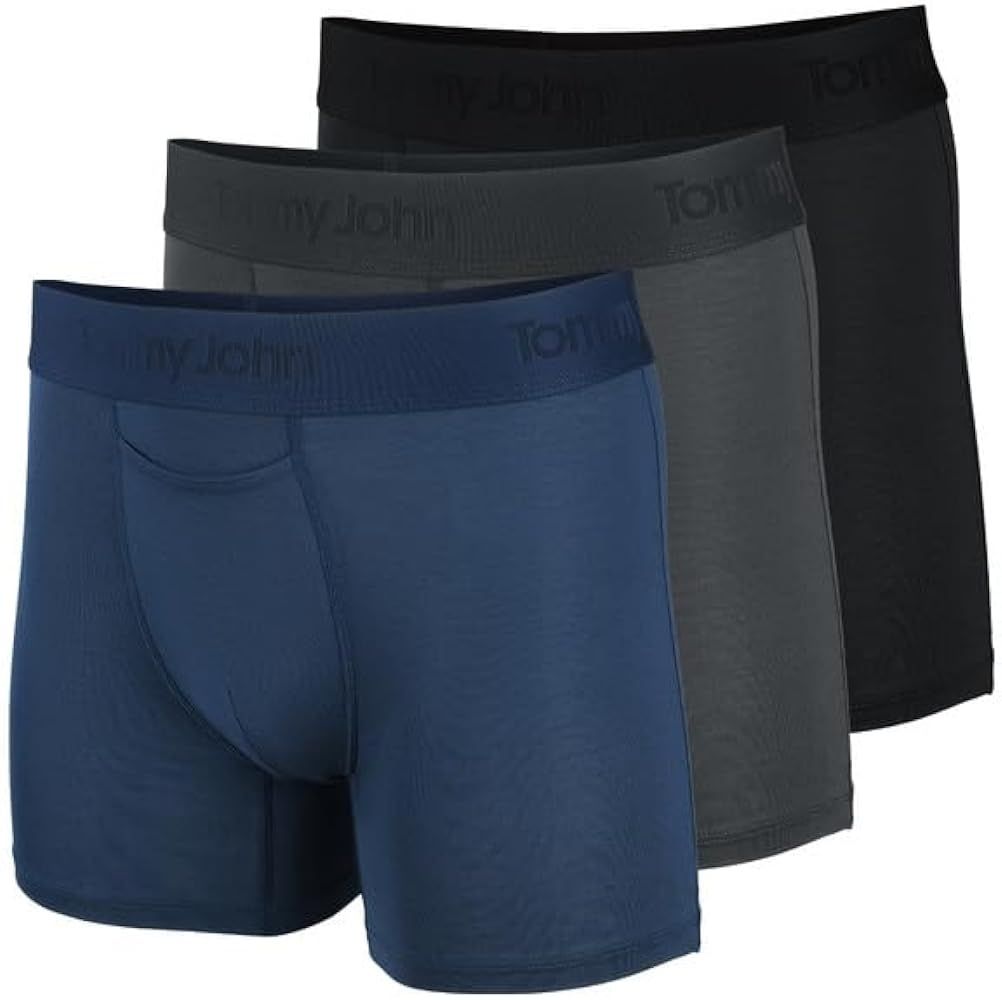 Tommy John Second Skin Men's Modal Trunks - Silky Soft, Supportive Underwear with Contour Pouch a... | Amazon (US)