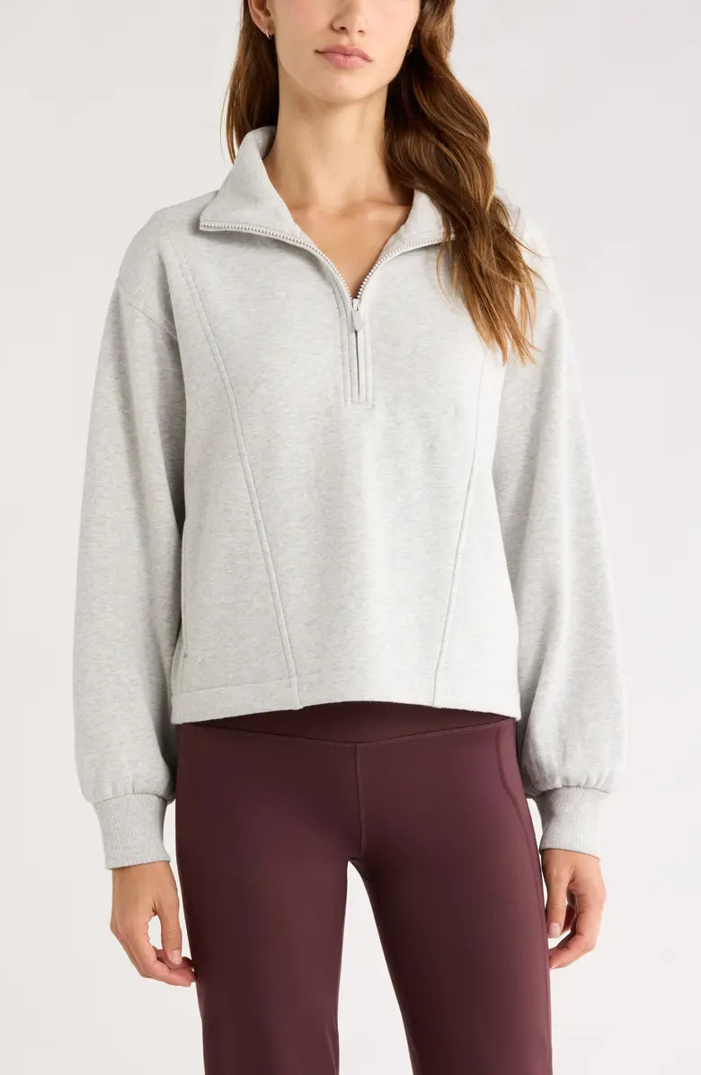 Zella Ultracozy Fleece Half Zip Pullover | Nordstrom | Nordstrom