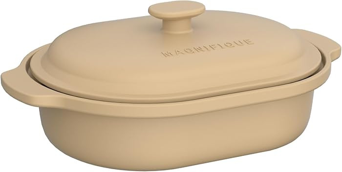 MAGNIFIQUE Casserole Dishes for Oven, 9x12 Porcelain Baking Dish, 4 Quarts Lasagna Pan with Handl... | Amazon (US)