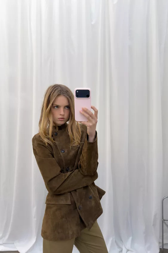 FITTED 100% LEATHER SUEDE JACKET | Zara UK