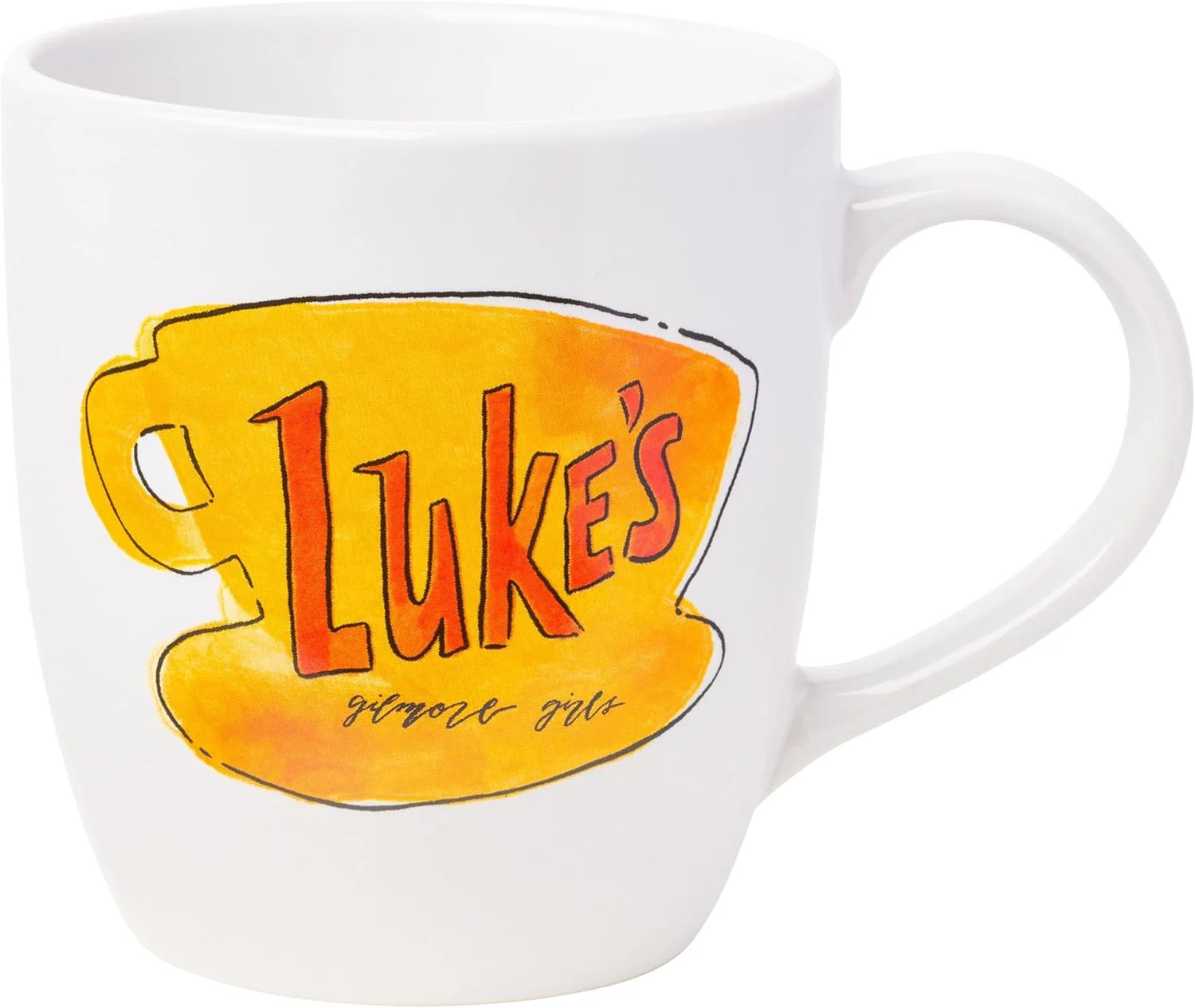 Silver Buffalo Gilmore Girls Luke's Diner Logo Ceramic Coffee Mug, 18 Ounces | Walmart (US)