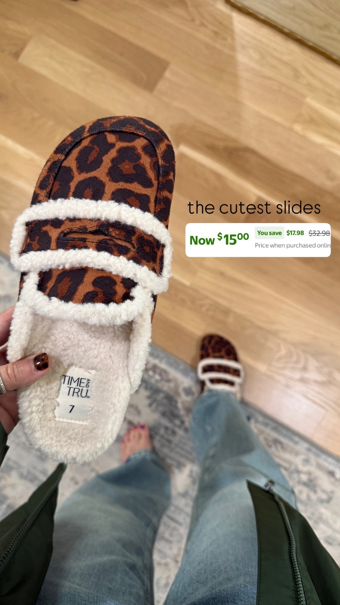 Loving these cute new shearling slides 
True to size 