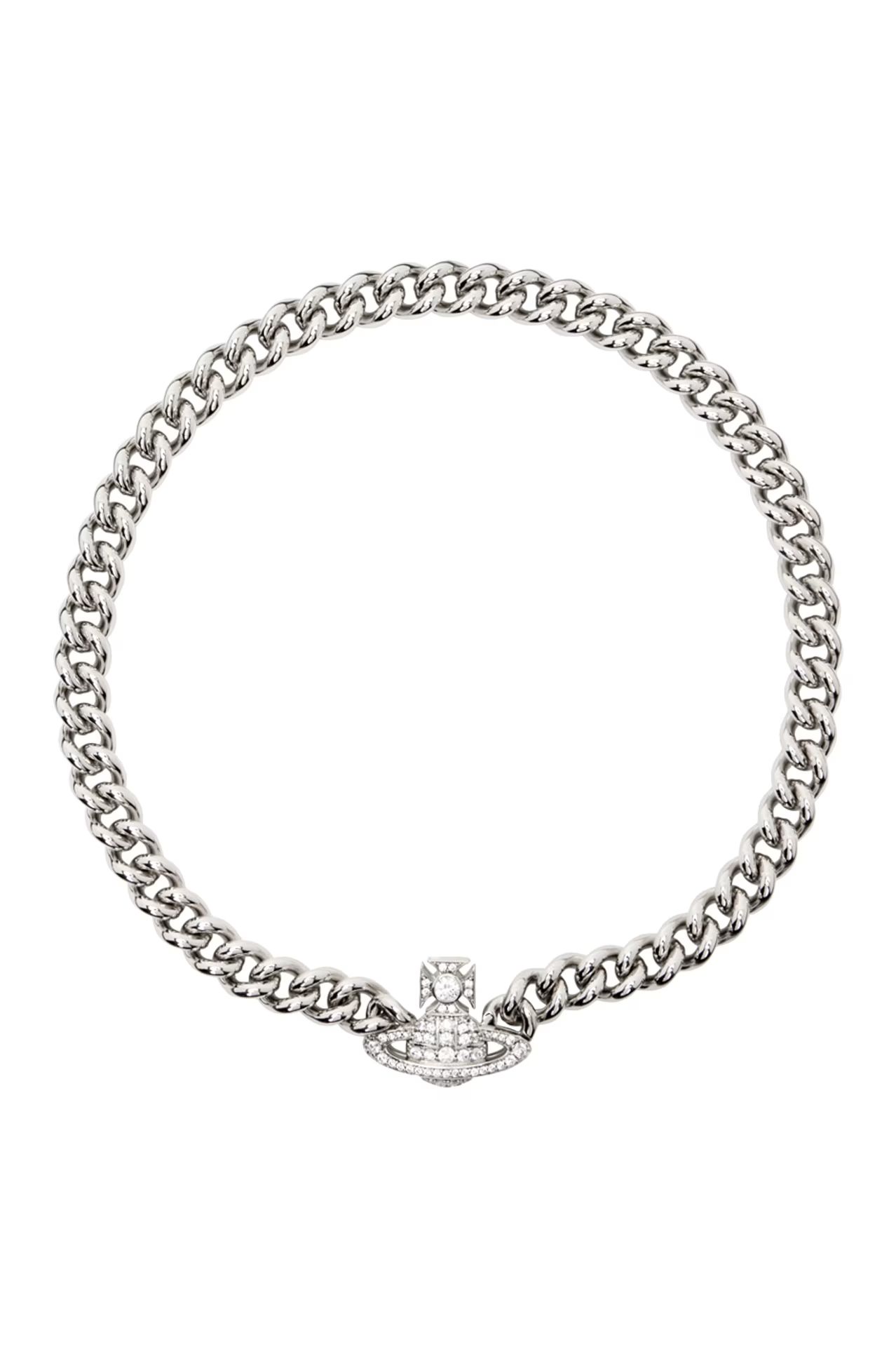 Silver Graziella Small Choker Necklace | SSENSE
