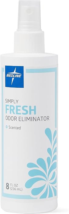 Medline Simply Fresh Odor Eliminator 8 Oz Spray, Lightly Scented, Pump Bottle, Convenient Odor Ne... | Amazon (US)