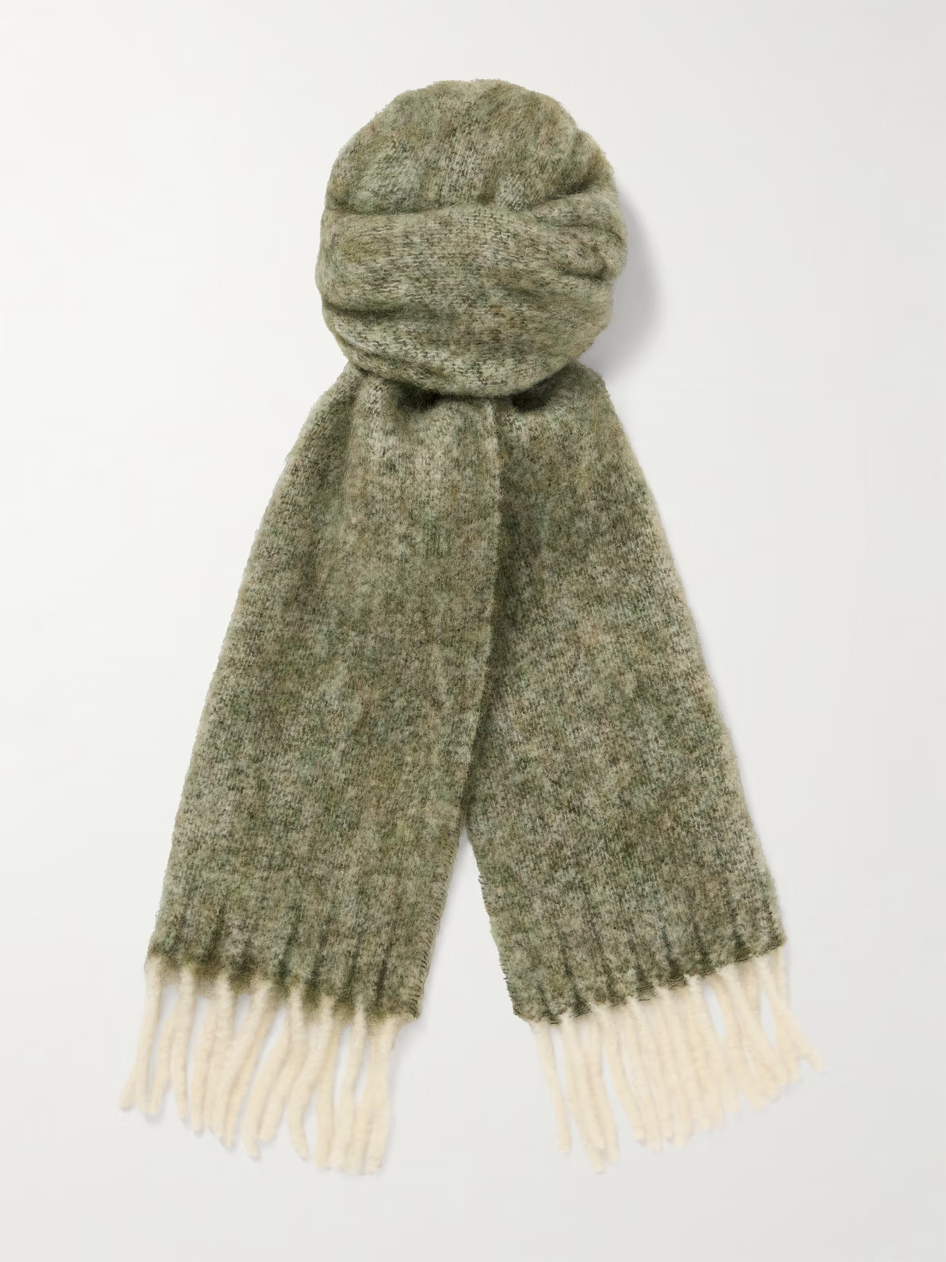 9006 Fringed Wool-Blend Scarf | Mr Porter (US & CA)