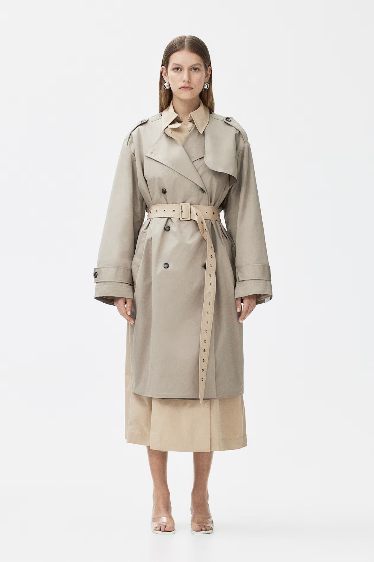 TWO-PIECE TWILL TRENCH COAT | H&M (US + CA)