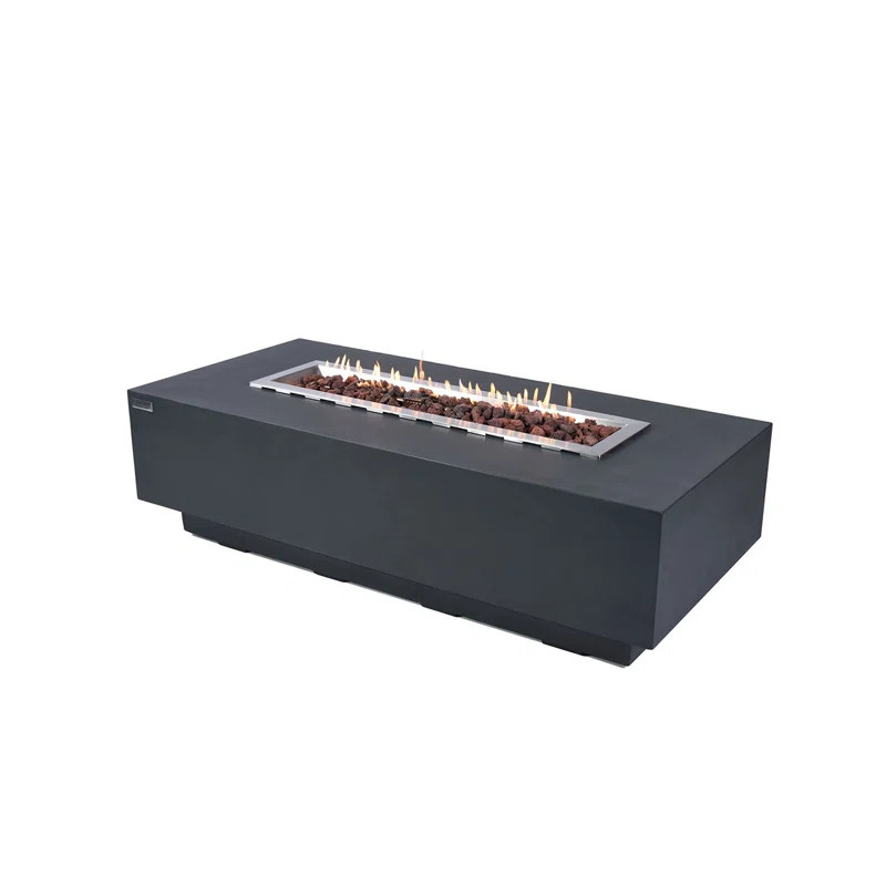 Granville 60" Liquid Concrete Fire Table | Wayfair North America