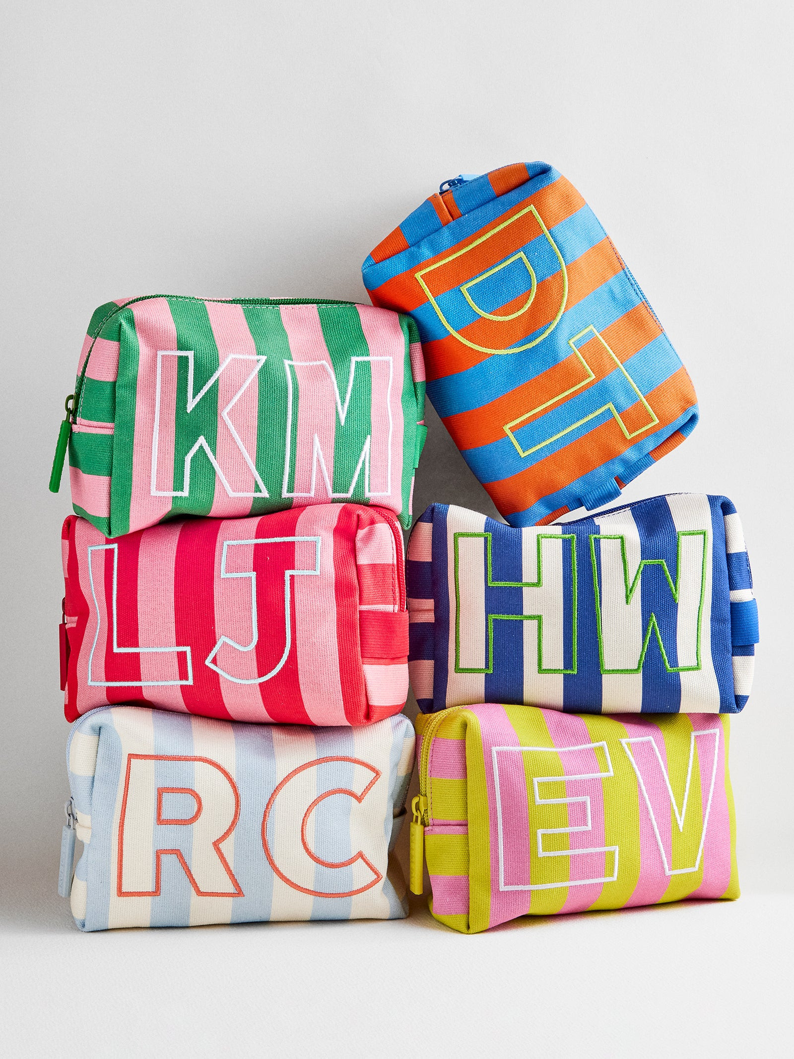 Striped Take It Away Custom Storage Pouch - Custom Cabana | BaubleBar