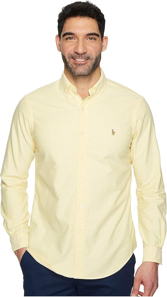 Polo Ralph Lauren Mens Classic Fit Plaid Oxford Shirt | Amazon (US)