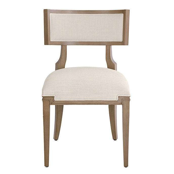 Mila Klismos Dining Chairs in Sandberg Parchment Fabric Set of 2 | Ballard Designs, Inc.