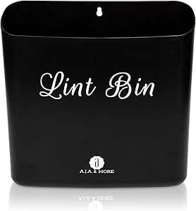 A.J.A. & MORE Magnetic Lint Bin for Laundry Room | Wall Mounted Bathroom Trash Can | Lint Garbage... | Amazon (US)