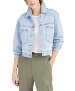 Oat Cropped Denim Jacket | Macys (US)