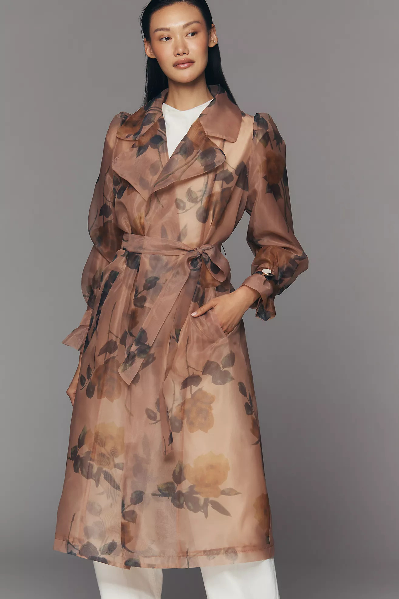 NVLT Organza Trench Coat | Anthropologie (US)