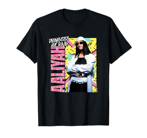 Ripple Junction x Aaliyah 90s Zig Zag Confetti R&B Music Fan T-Shirt | Amazon (US)