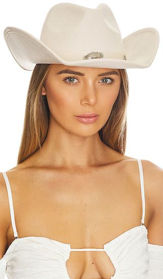 Cowboy Hat in Ivory | Revolve Clothing (Global)