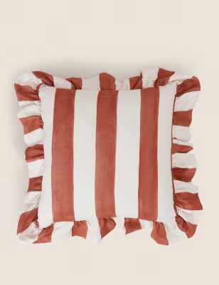 Pure Cotton Striped Cushion | Marks and Spencer US