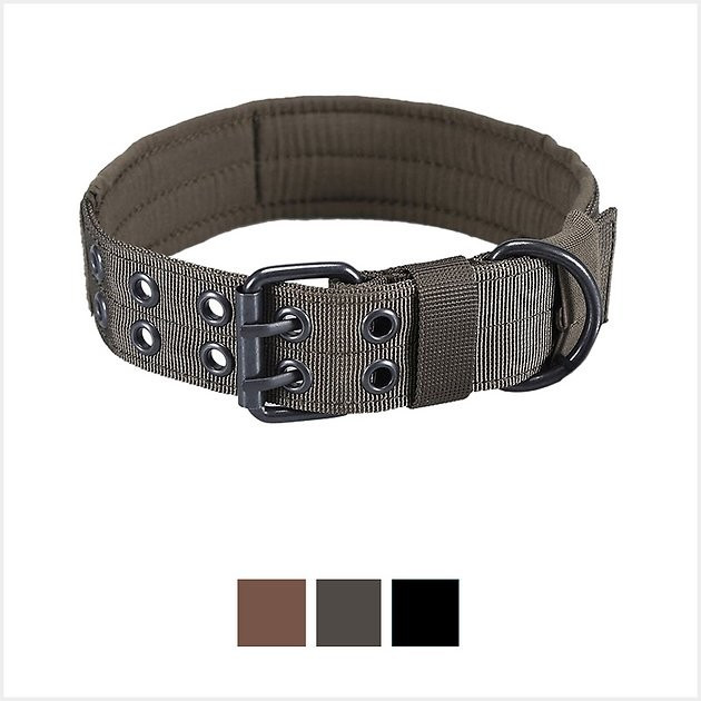 ONETIGRIS Nylon Military Dog Collar, Ranger Green, Large: 17.7 to 20.9-in neck, 1.5-in wide - Che... | Chewy.com